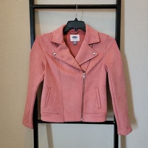 Pink Velour Old Navy Jacket-XS